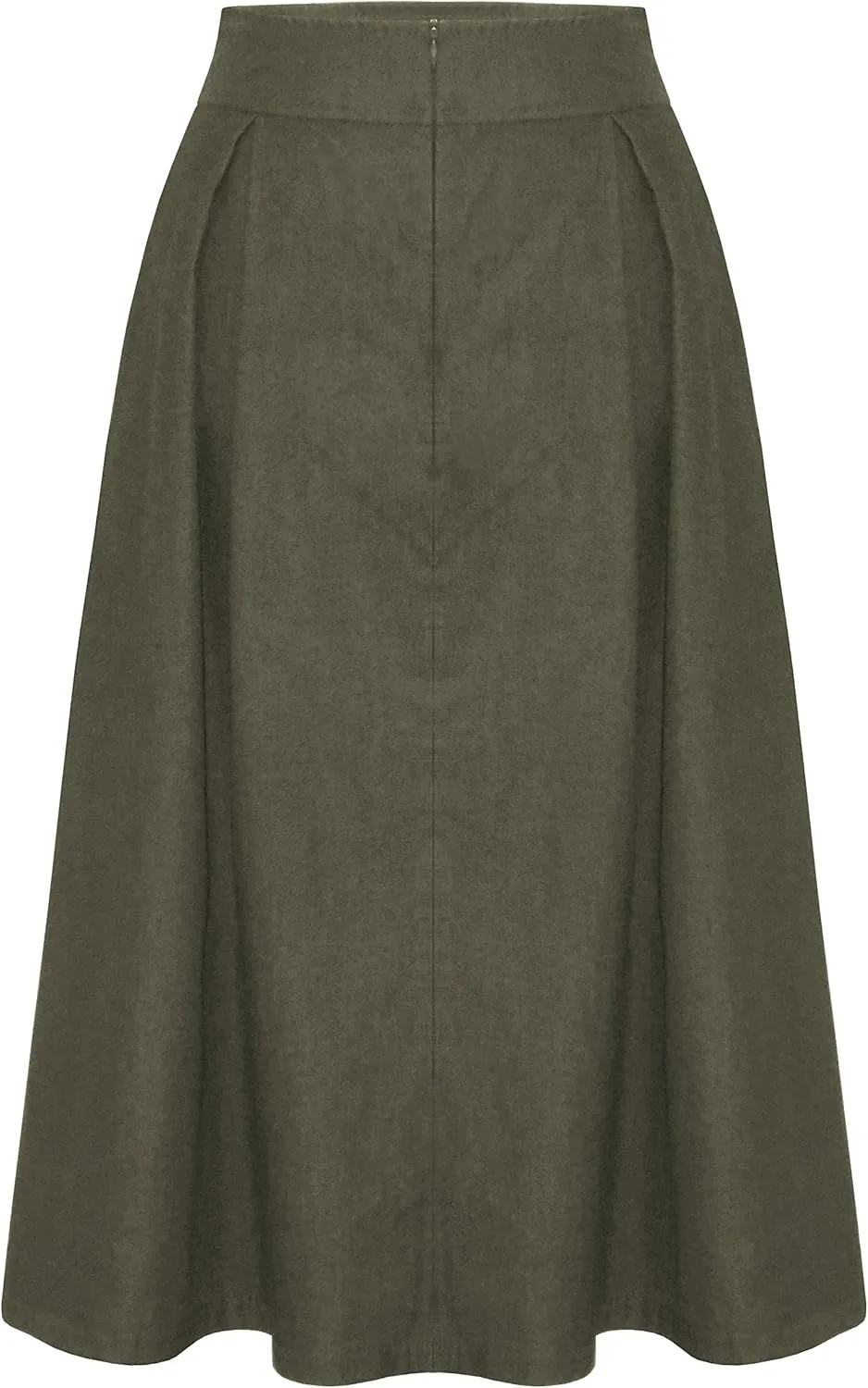 Baby'O Women's Retro Pleated Ultrasoft Light Weight Denim Skirt