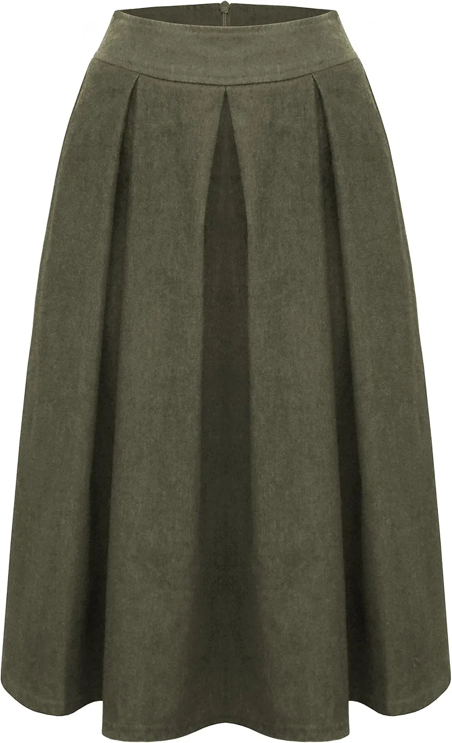 Baby'O Women's Retro Pleated Ultrasoft Light Weight Denim Skirt