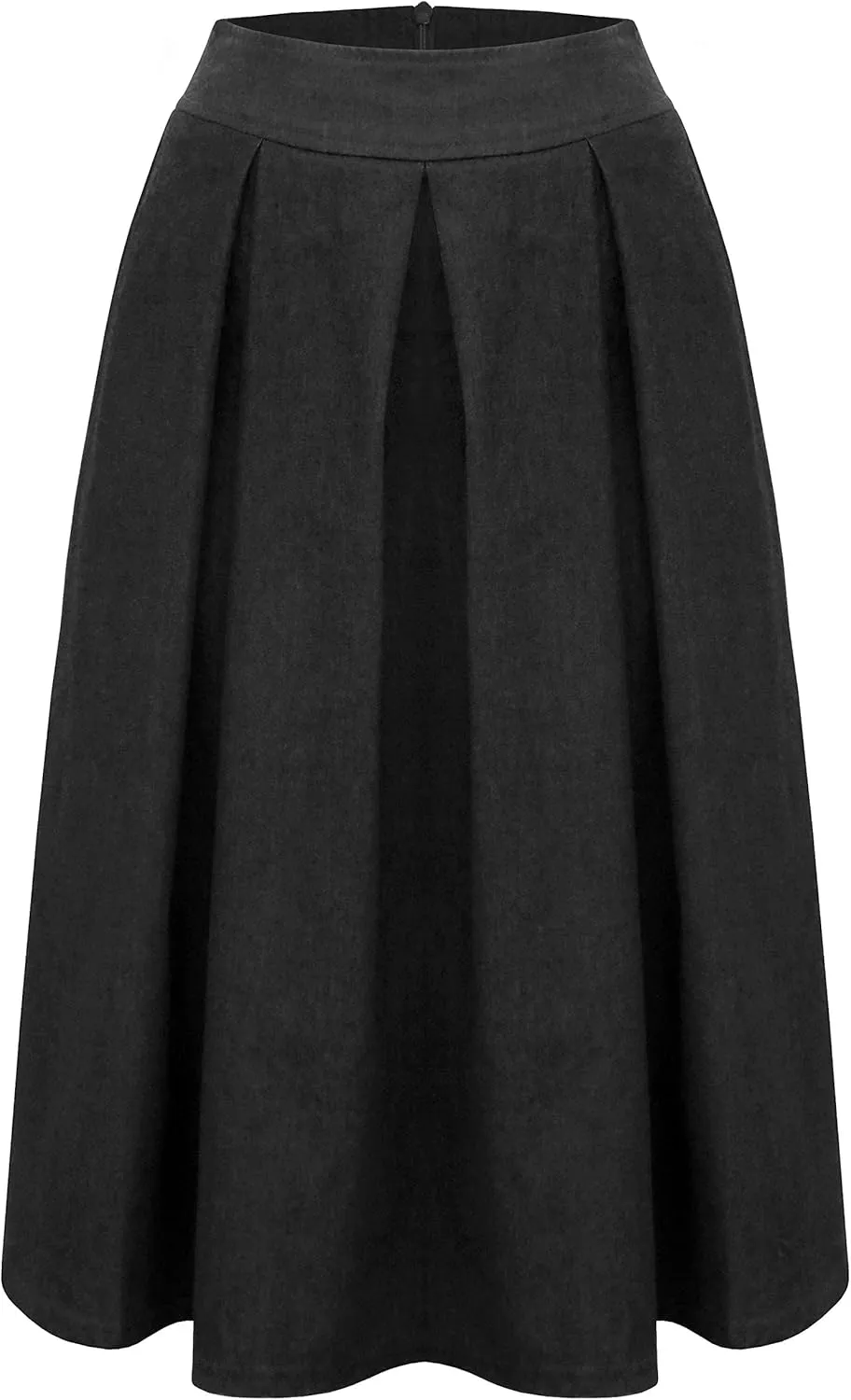 Baby'O Women's Retro Pleated Ultrasoft Light Weight Denim Skirt