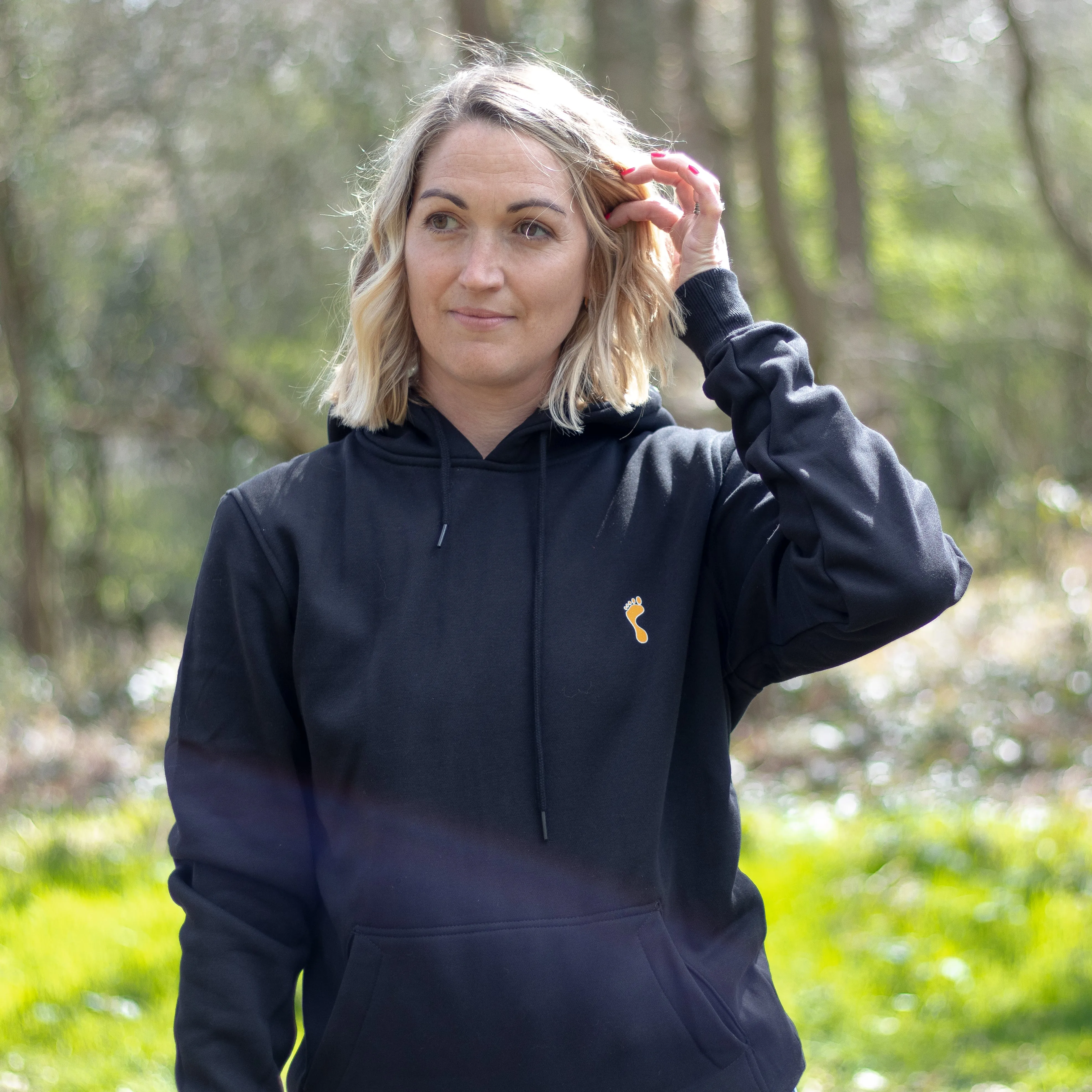 Barefoot Junkie Diamond Love Hoodie Black (Unisex Fit)