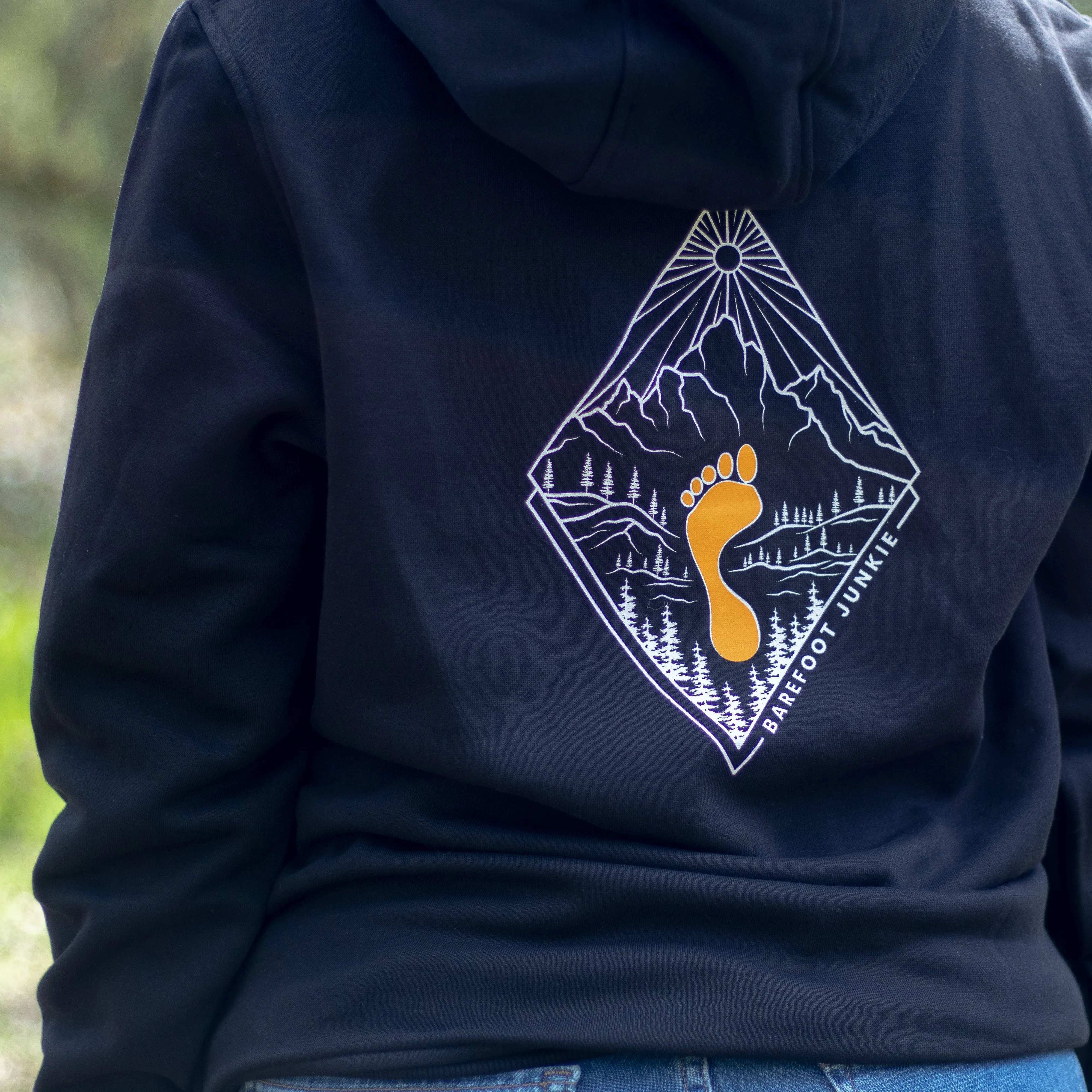 Barefoot Junkie Diamond Love Hoodie Black (Unisex Fit)