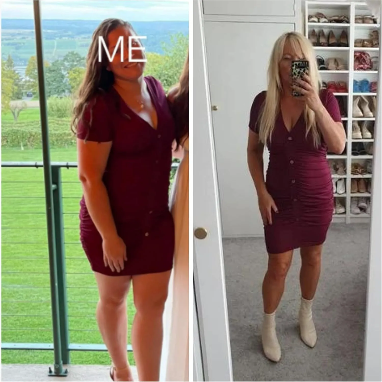Beyove Summer Casual Ruched Bodycon Ribbed Sexy V Neck Button Down Stretchy Fitted Cocktail Party Club Mini Dresses