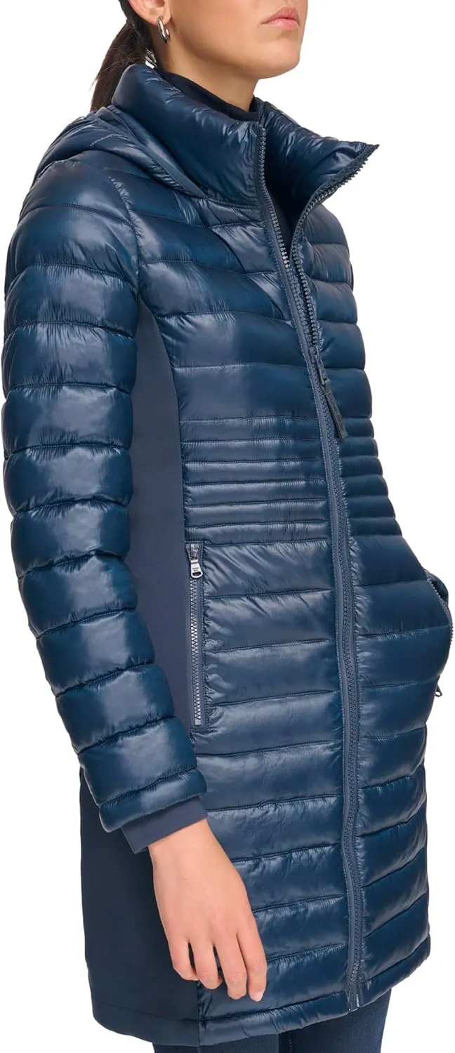 Calvin Klein Women's Long Light-weight Puffer Jacket