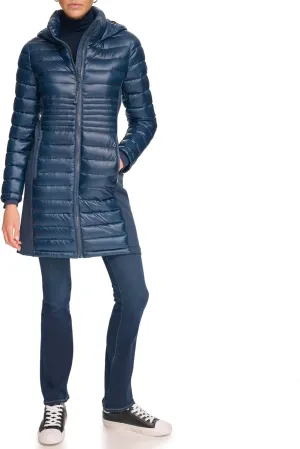Calvin Klein Women's Long Light-weight Puffer Jacket