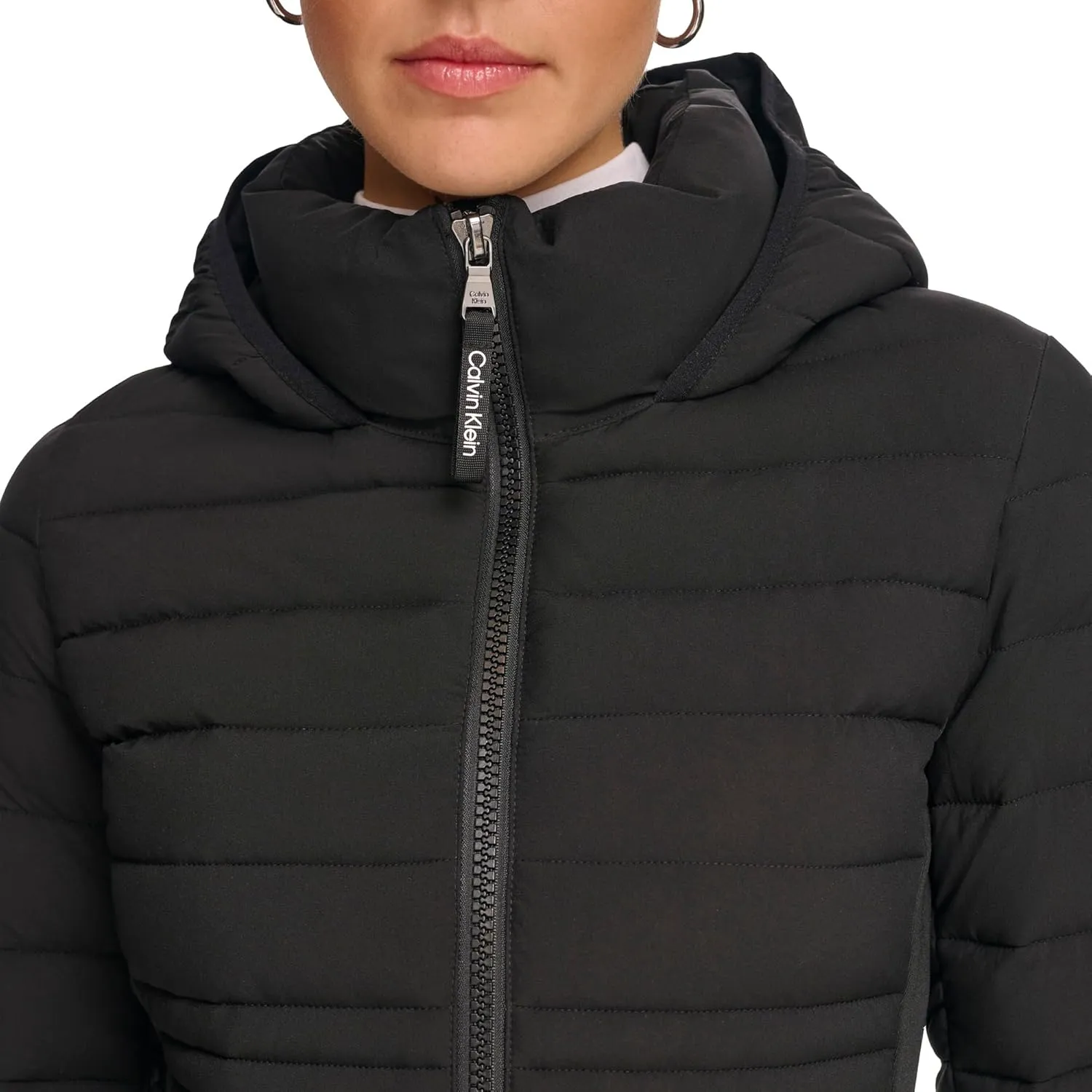 Calvin Klein Women's Long Light-weight Puffer Jacket