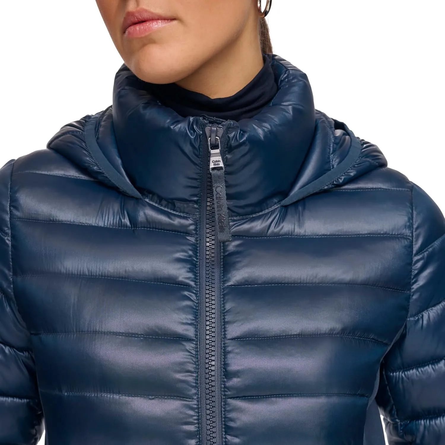 Calvin Klein Women's Long Light-weight Puffer Jacket