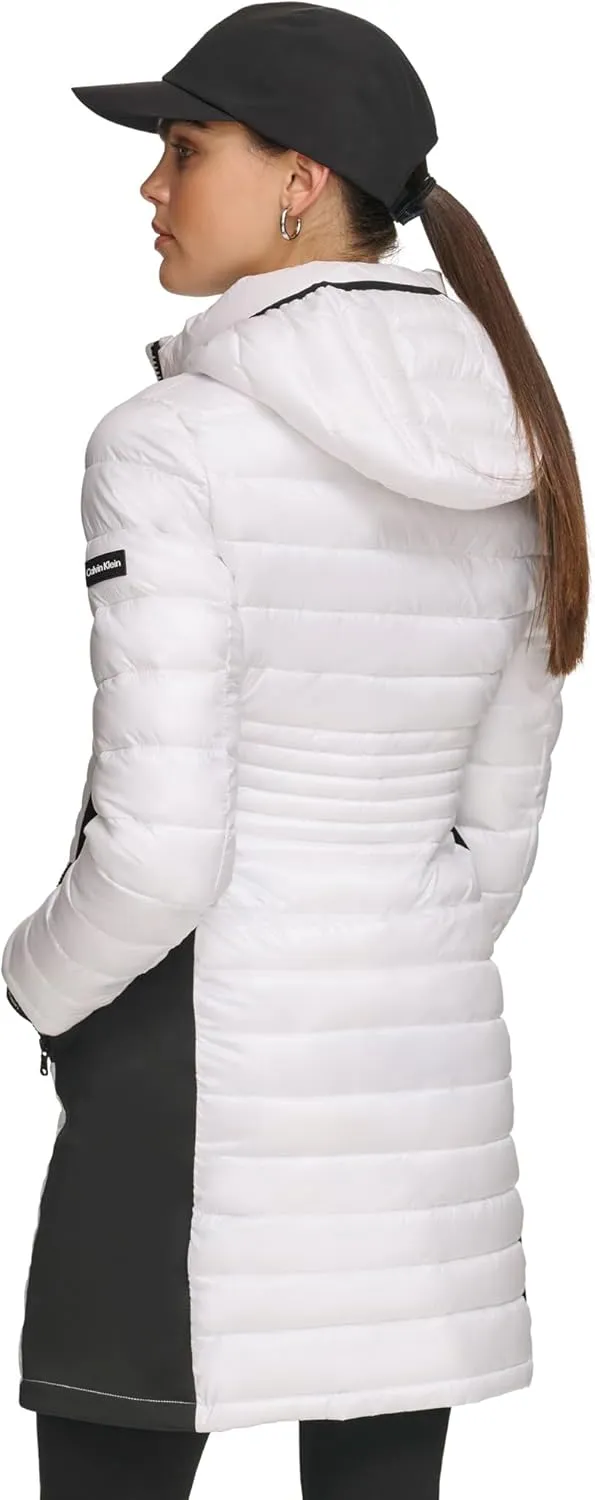 Calvin Klein Women's Long Light-weight Puffer Jacket