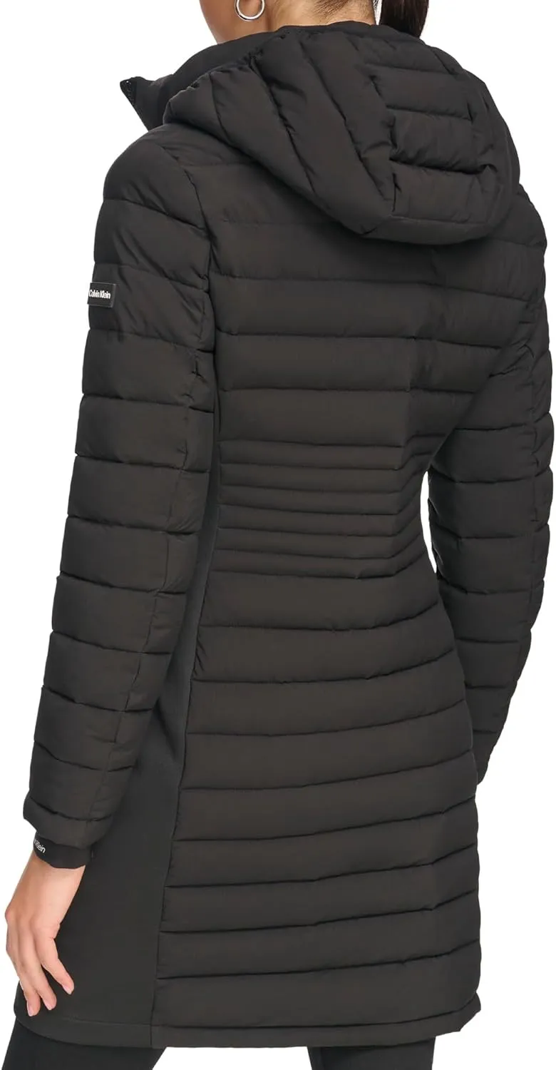 Calvin Klein Women's Long Light-weight Puffer Jacket
