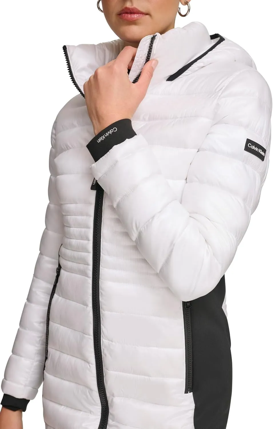 Calvin Klein Women's Long Light-weight Puffer Jacket