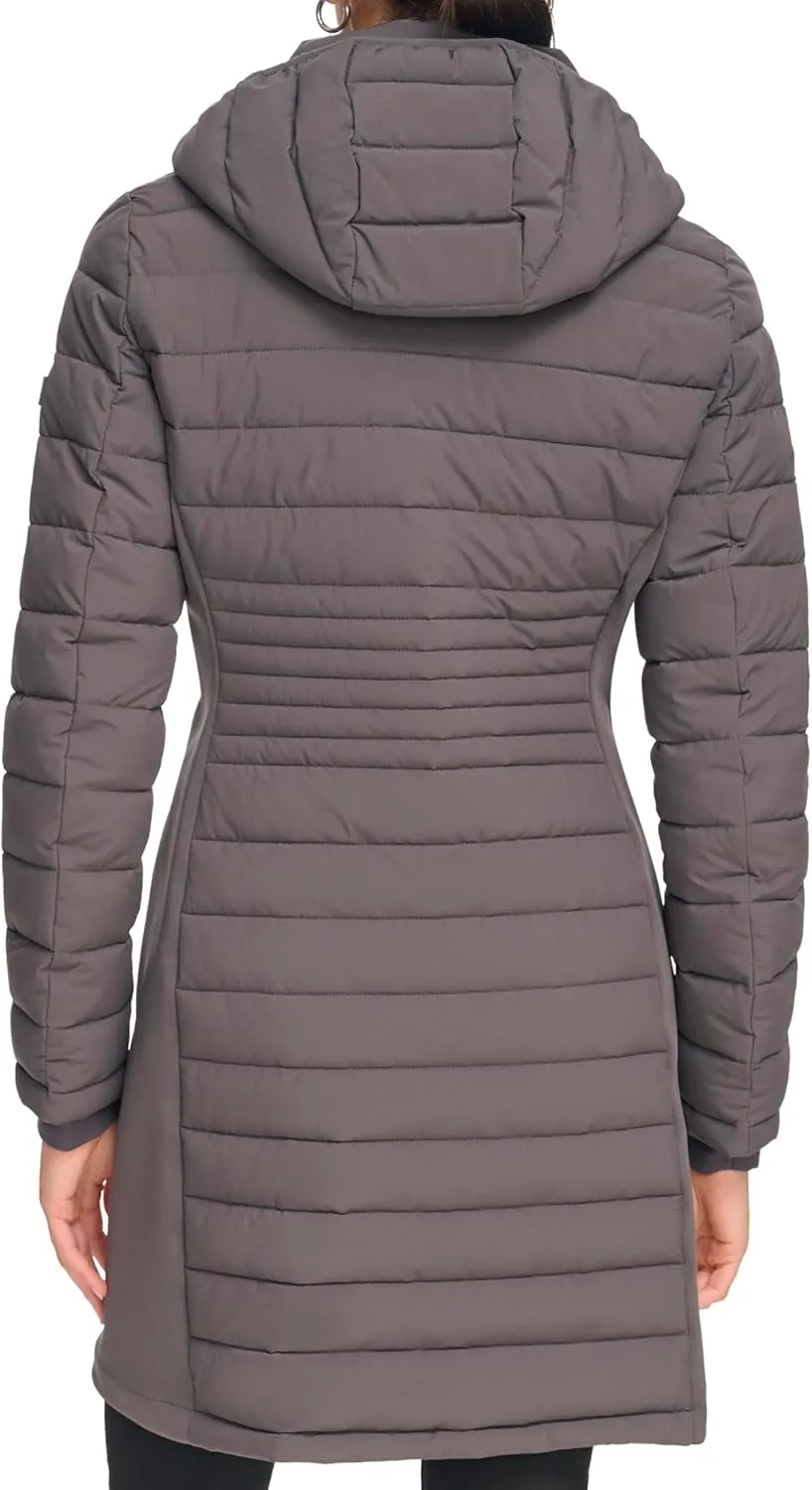 Calvin Klein Women's Long Light-weight Puffer Jacket