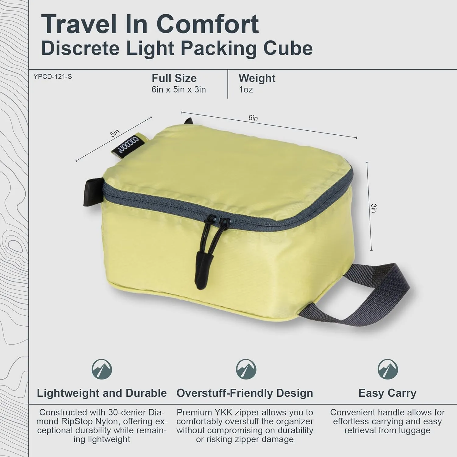 COCOON - Premium - Discrete Light Packing Cube Small - Wild Lime - Small