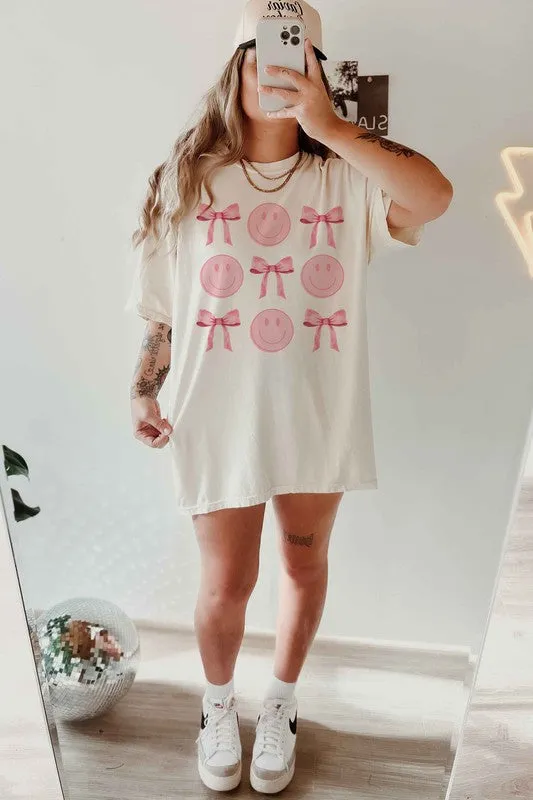 Coquette Bow Ribbon Oversized Tee