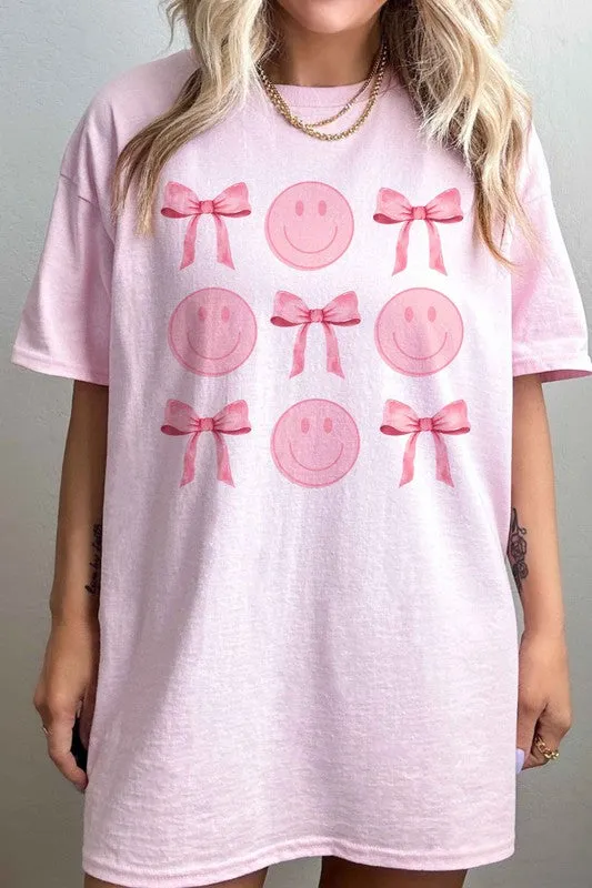Coquette Bow Ribbon Oversized Tee