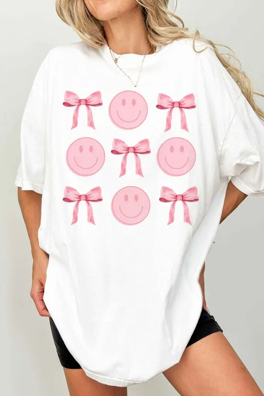 Coquette Bow Ribbon Oversized Tee