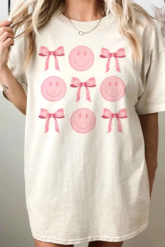 Coquette Bow Ribbon Oversized Tee