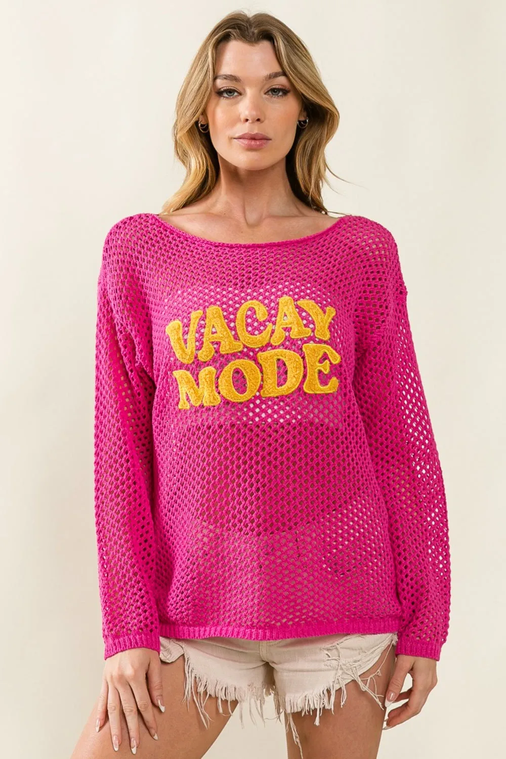 Explore More  Collection - BiBi VACAY MODE Embroidered Knit Cover Up