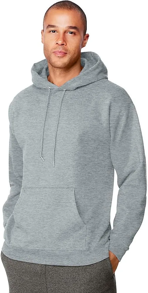 Hanes Men's Ultimate Cotton Heavyweight Pullover Hoodie, Light Steel, S