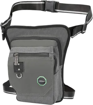 Larswon Thigh Pack - Tactical Waist Bag for Motorcycle (Light Gray)