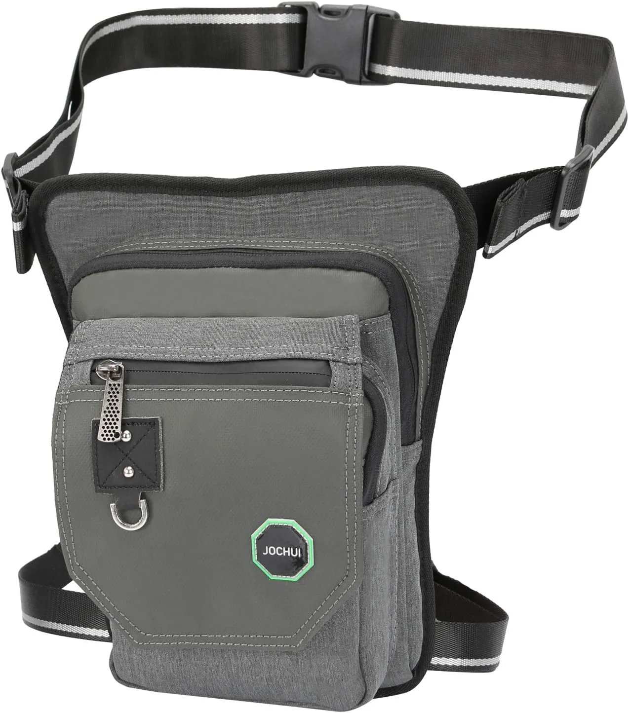 Larswon Thigh Pack - Tactical Waist Bag for Motorcycle (Light Gray)