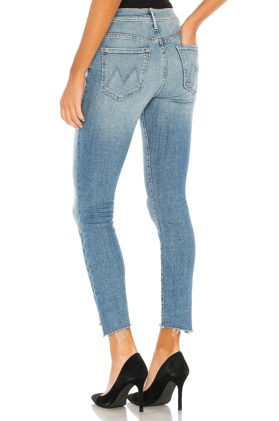 Mother The Stunner Zip Ankle Step Fray
