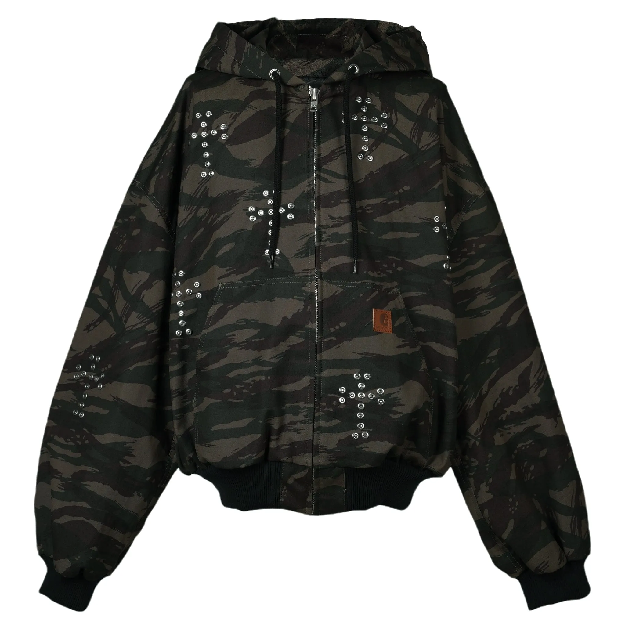 SHORT ACTIVE JACKET WITH CROSS RIVET-EX / CAMO