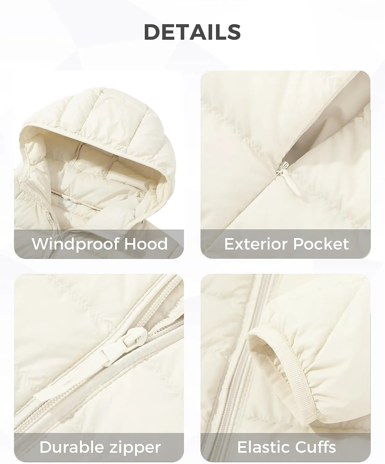 Wantdo Women's Hooded Packable Ultra Light Weight Short Down Jacket